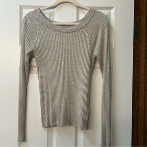 Ribbed Knit Long Sleeve Sweater